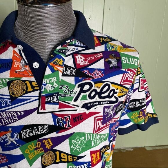 Polo Ralph Lauren Limited Edition Stadium Baseball Bears Pennant Shirt Small - Picture 2 of 6